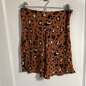 Leopard print skirt